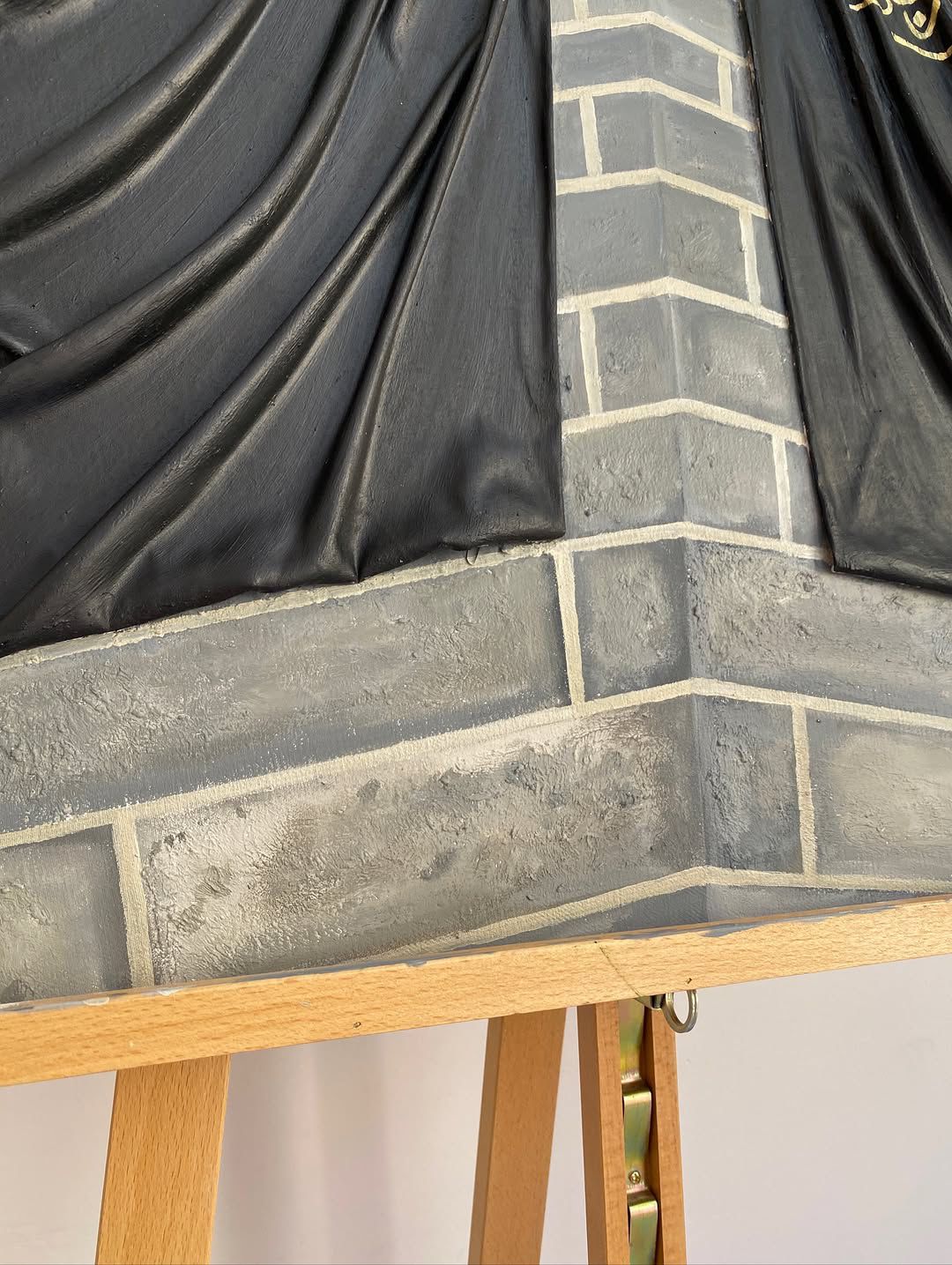Kaaba en Relief – Tableau 3D Texturé avec Tissu et Pierre Effet Réaliste — vue 5