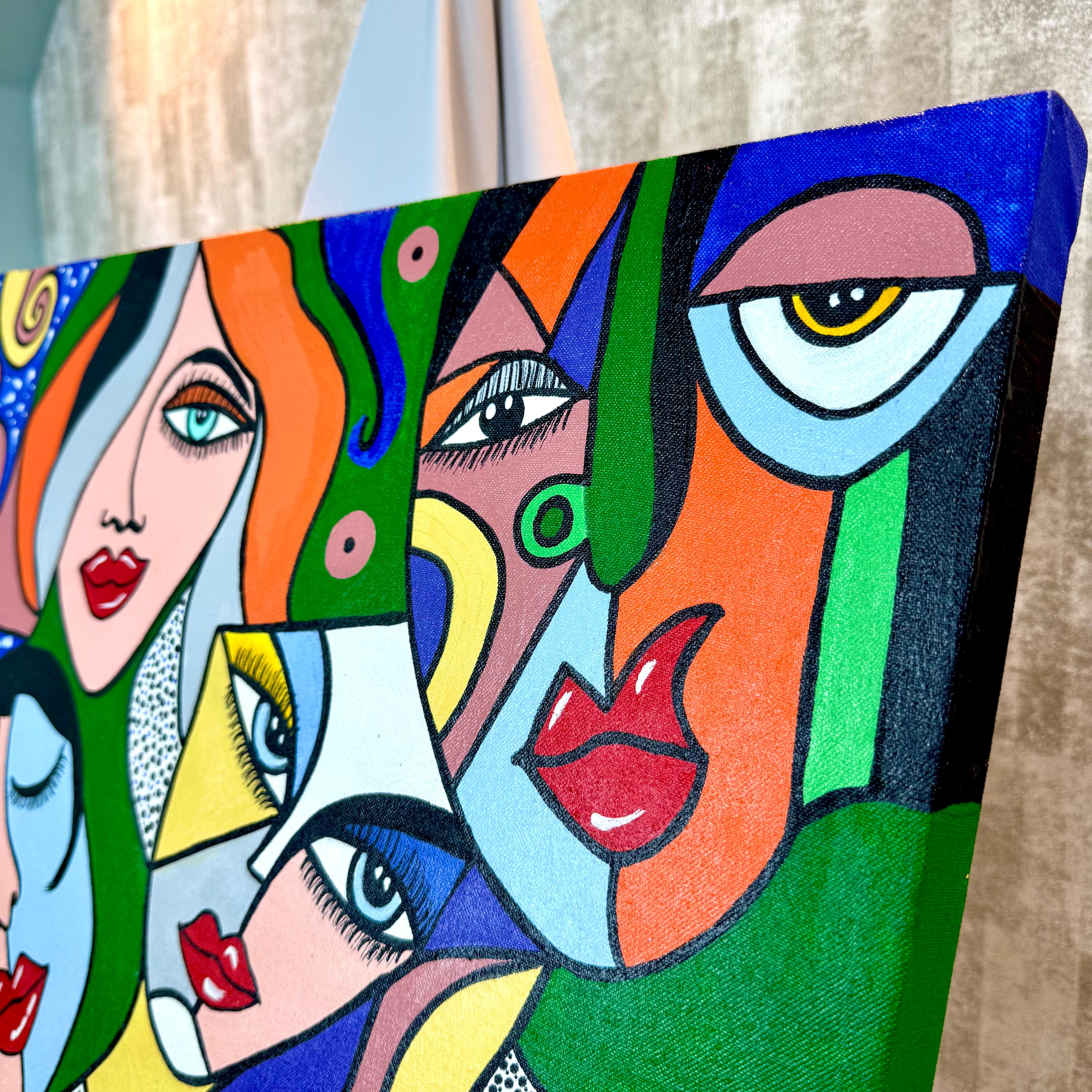 The Human Emotions – Tableau Unique Peint à la Main (Pièce Unique) — vue 4