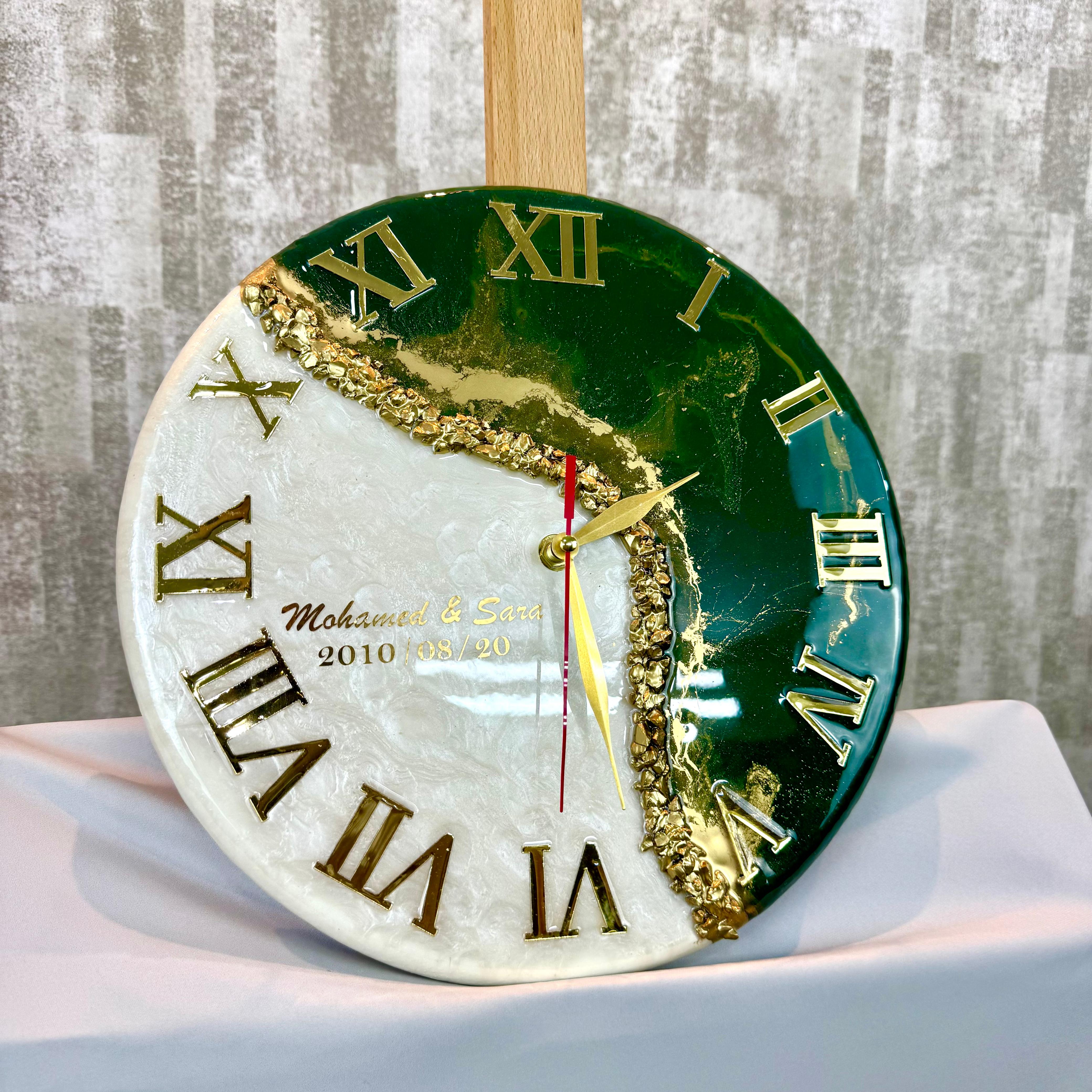 Horloge Personnalisée en Résine – Prénoms & Date de votre choix² — vue 7