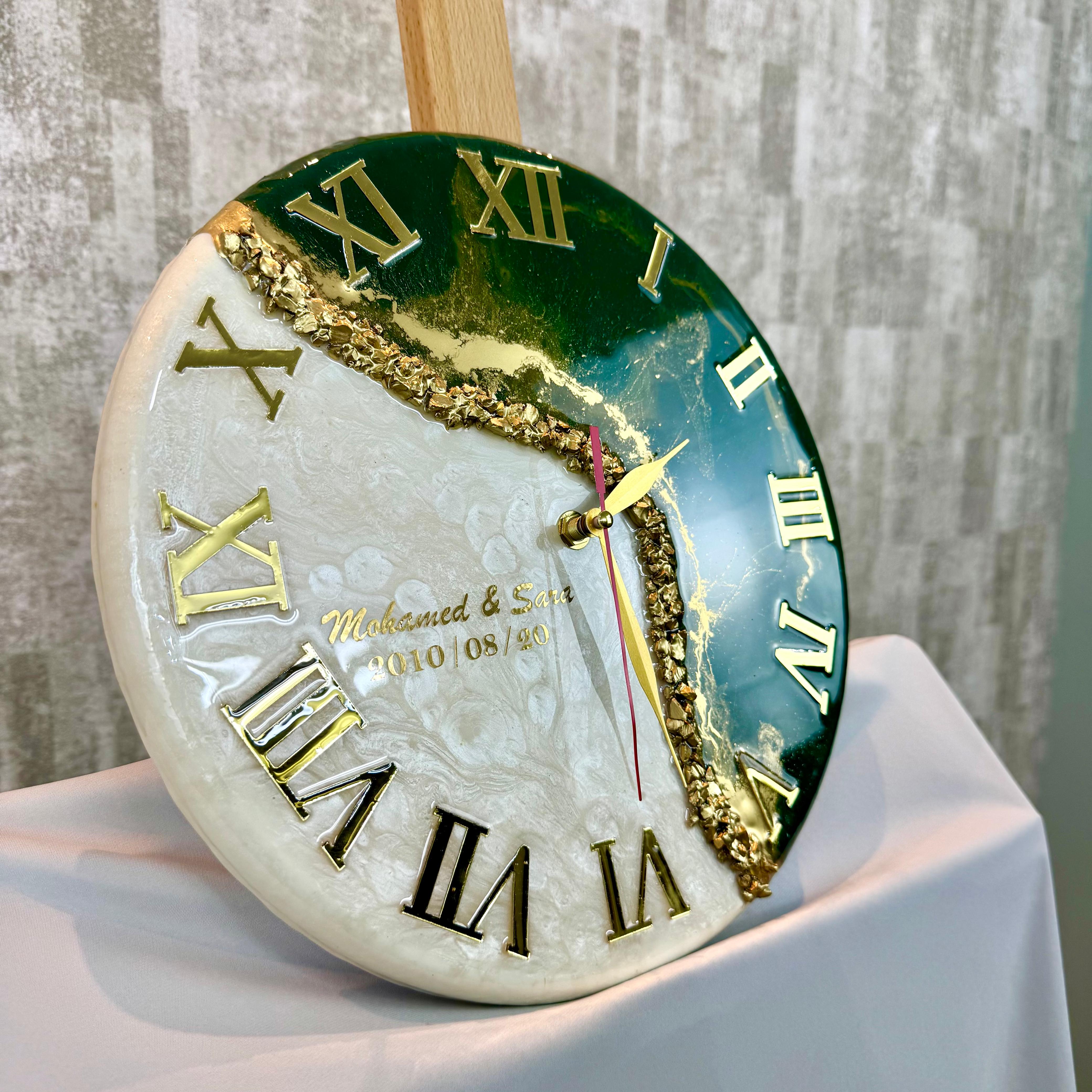 Horloge Personnalisée en Résine – Prénoms & Date de votre choix² — vue 4