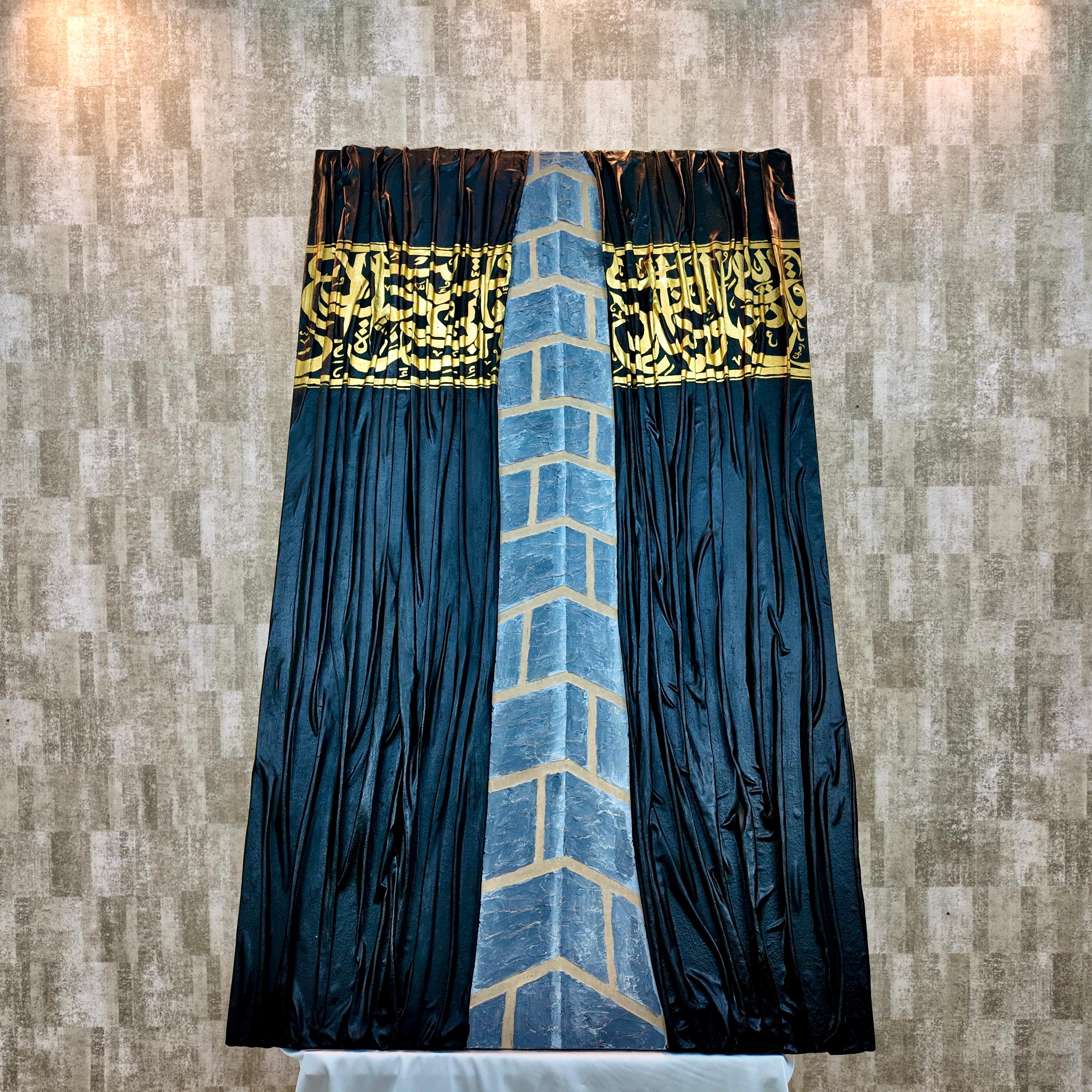 Kaaba en Relief – Tableau 3D Texturé avec Tissu et Pierre Effet Réaliste — vue 6