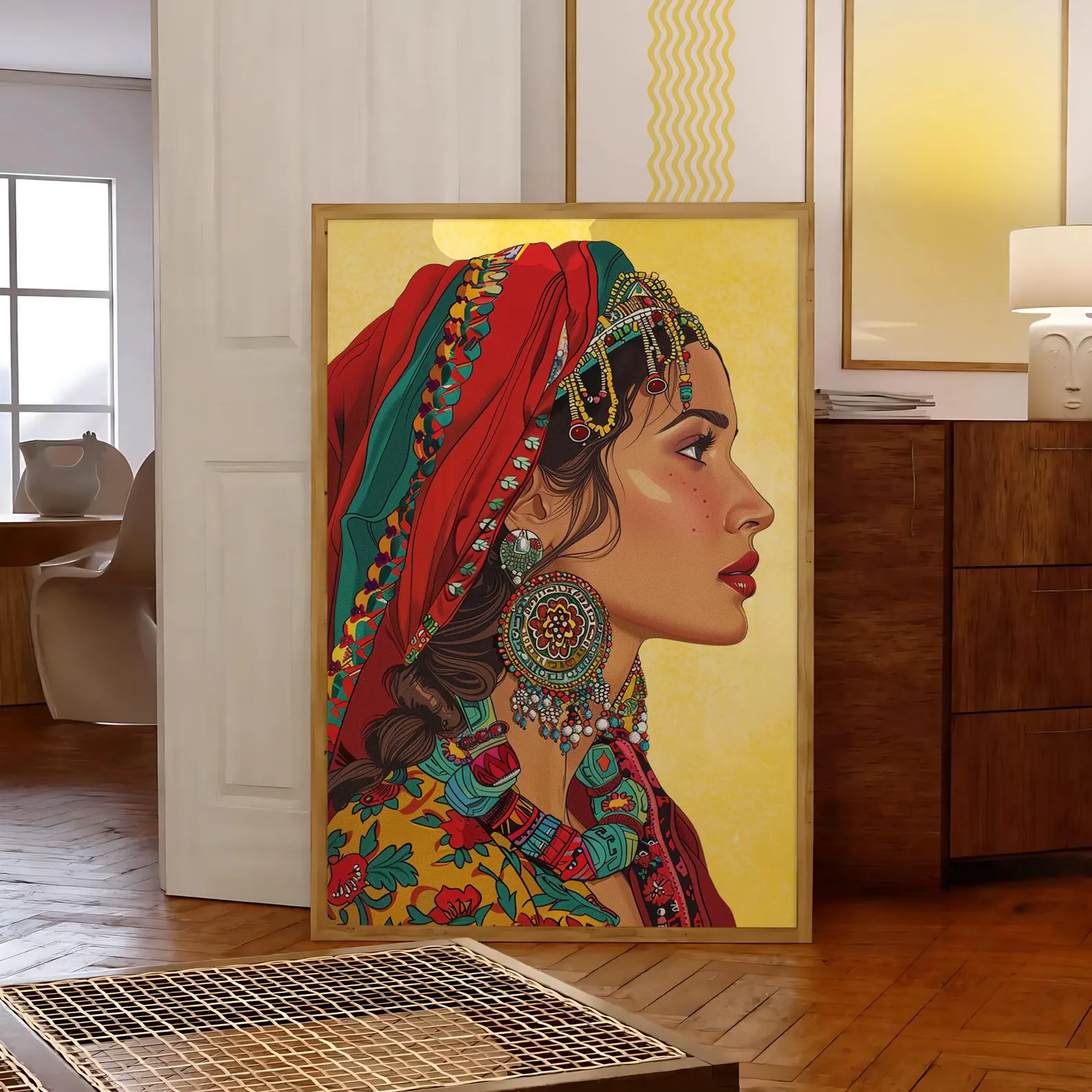 Femme Berbère – Canvas Premium aux Couleurs du Maroc